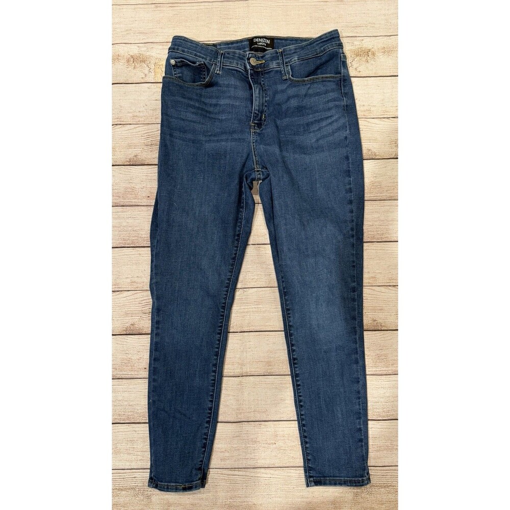 Denzien Levi’s Womens Jeans Size 14 W32 High Rise Super Skinny Denim